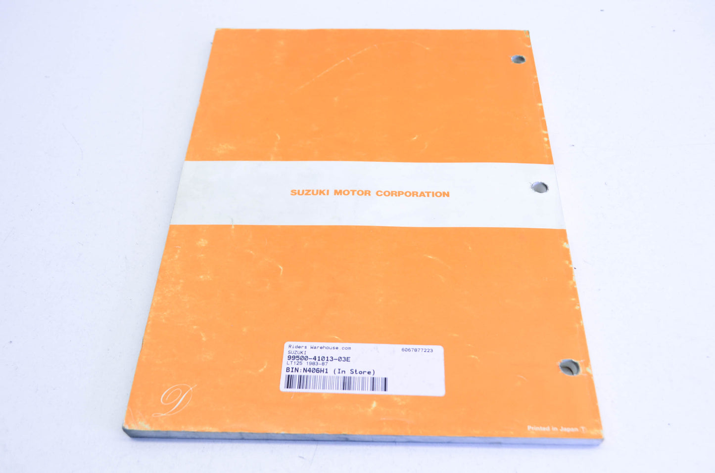 OEM Suzuki 99500-41013-03E Service Manual LT125 1983-87