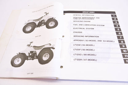 OEM Suzuki 99500-41013-03E Service Manual LT125 1983-87