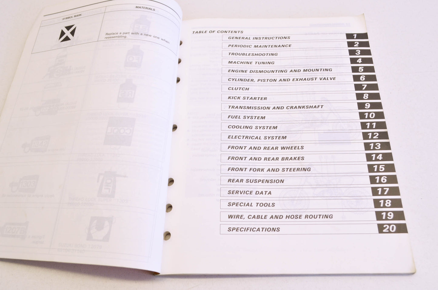 OEM Suzuki RM125 Owner's Service Manual