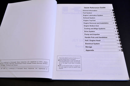 OEM Kawasaki 99924-1156-03 Service Manual JS750A/B