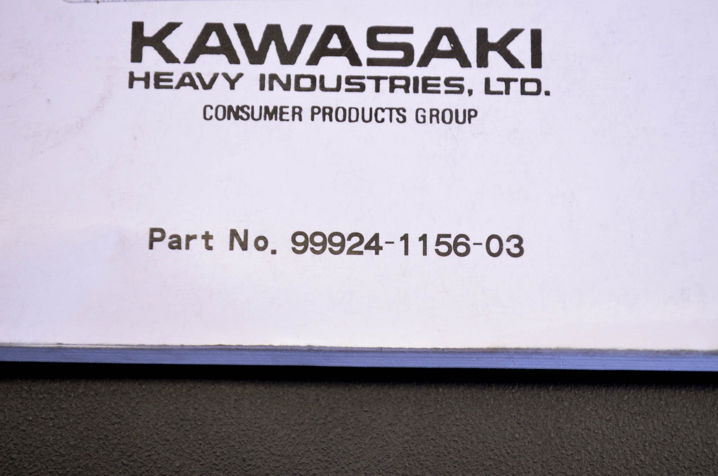 OEM Kawasaki 99924-1156-03 Service Manual JS750A/B
