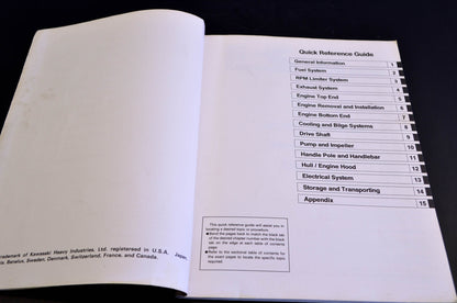 OEM Kawasaki 99924-1148-51 Service Manual Supplement JS550C1