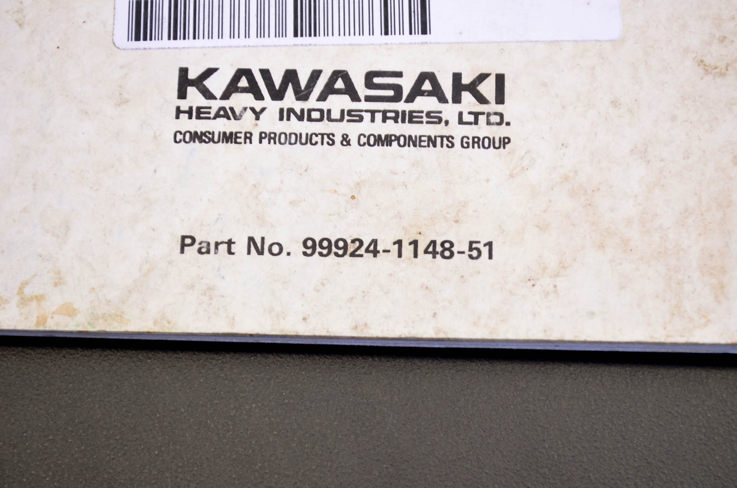 OEM Kawasaki 99924-1148-51 Service Manual Supplement JS550C1