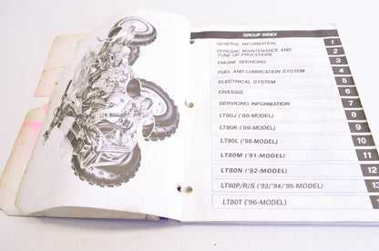 OEM Suzuki 99500-20158-01E Service Manual LT80 1987-2006