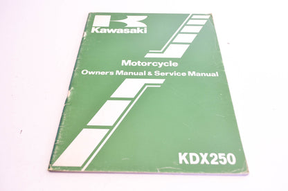 OEM Kawasaki 99920-1165-01 Owner's & Service Manual KDX250B2