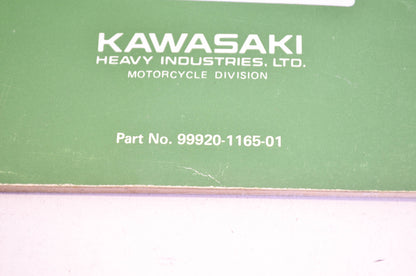 OEM Kawasaki 99920-1165-01 Owner's & Service Manual KDX250B2