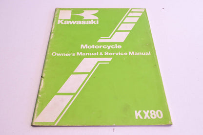 OEM Kawasaki 99920-1171-01 Owner's & Service Manual KX80C2