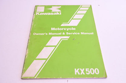 OEM Kawasaki 99920-1246-01 Owner's & Service Manual KX500A2