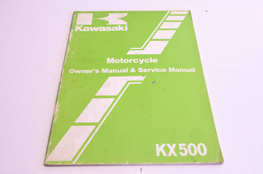 OEM Kawasaki 99920-1246-01 Owner's & Service Manual KX500A2