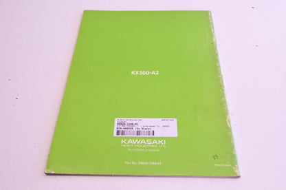 OEM Kawasaki 99920-1246-01 Owner's & Service Manual KX500A2