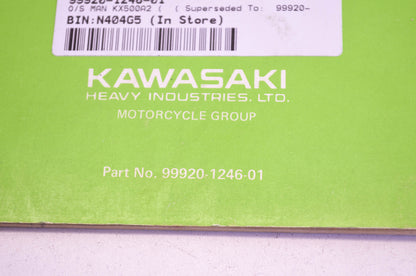 OEM Kawasaki 99920-1246-01 Owner's & Service Manual KX500A2