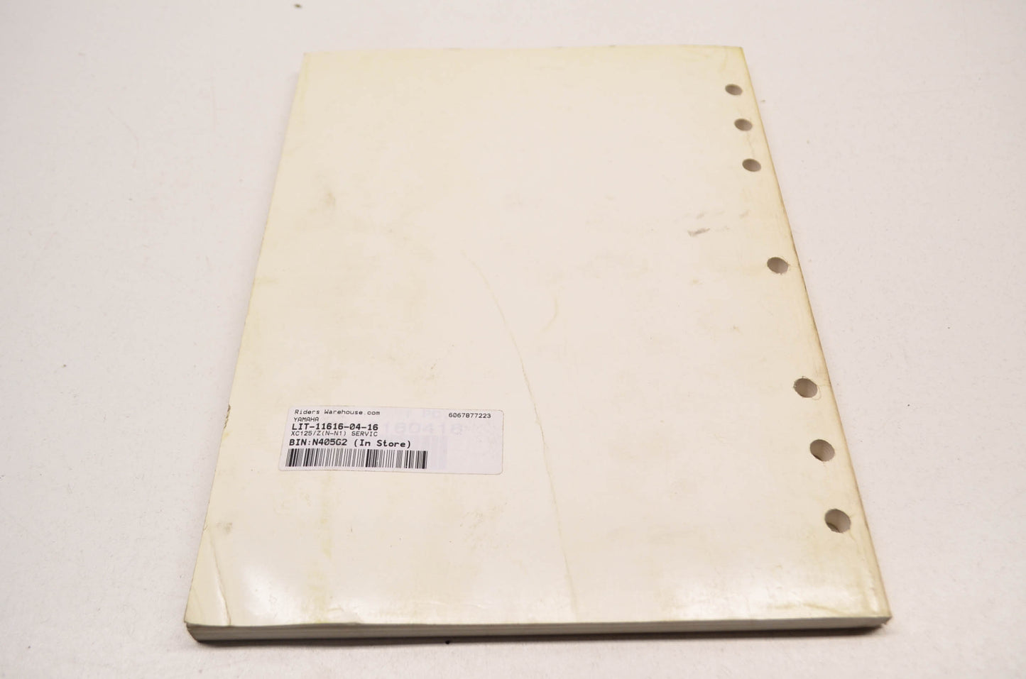OEM Yamaha LIT-11616-04-16 XC125/Z(N-N1) Service Manual