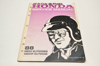 OEM Honda 61GS600, 26008803 88 SB50 SB50P Service Manual 88 SB50 ELITE50ES, SB50P ELITE50E
