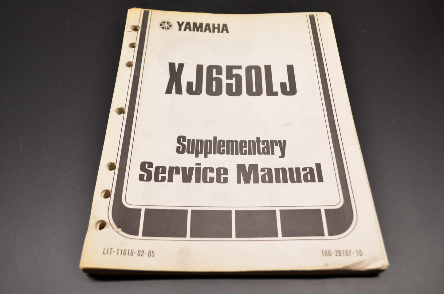 OEM Yamaha XJ650LJ Supplementary Service Manual