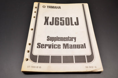 OEM Yamaha XJ650LJ Supplementary Service Manual