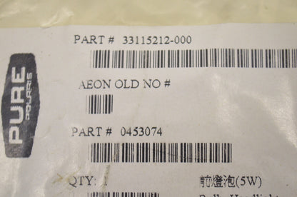 OEM Polaris 453074 Headlight Bulb NOS