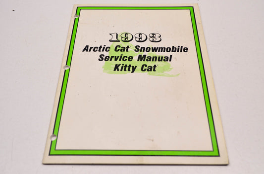 OEM Arctic Cat 2254-824 Service Manual '93 KC