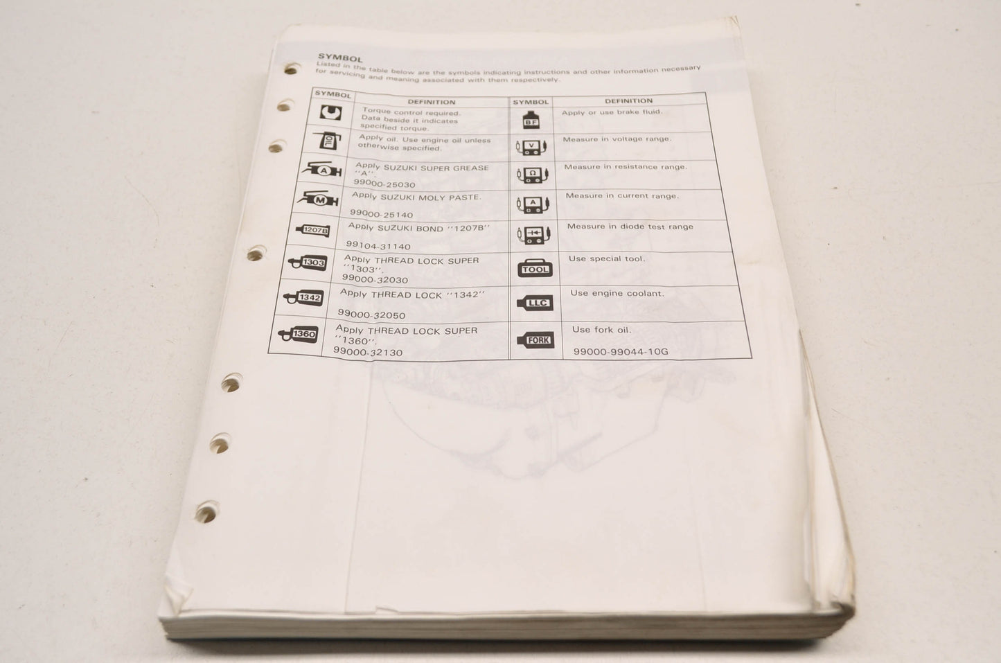 OEM Suzuki GSX-R750 Service Manual 98 GSX-R750W, 99 GSX-R750X.