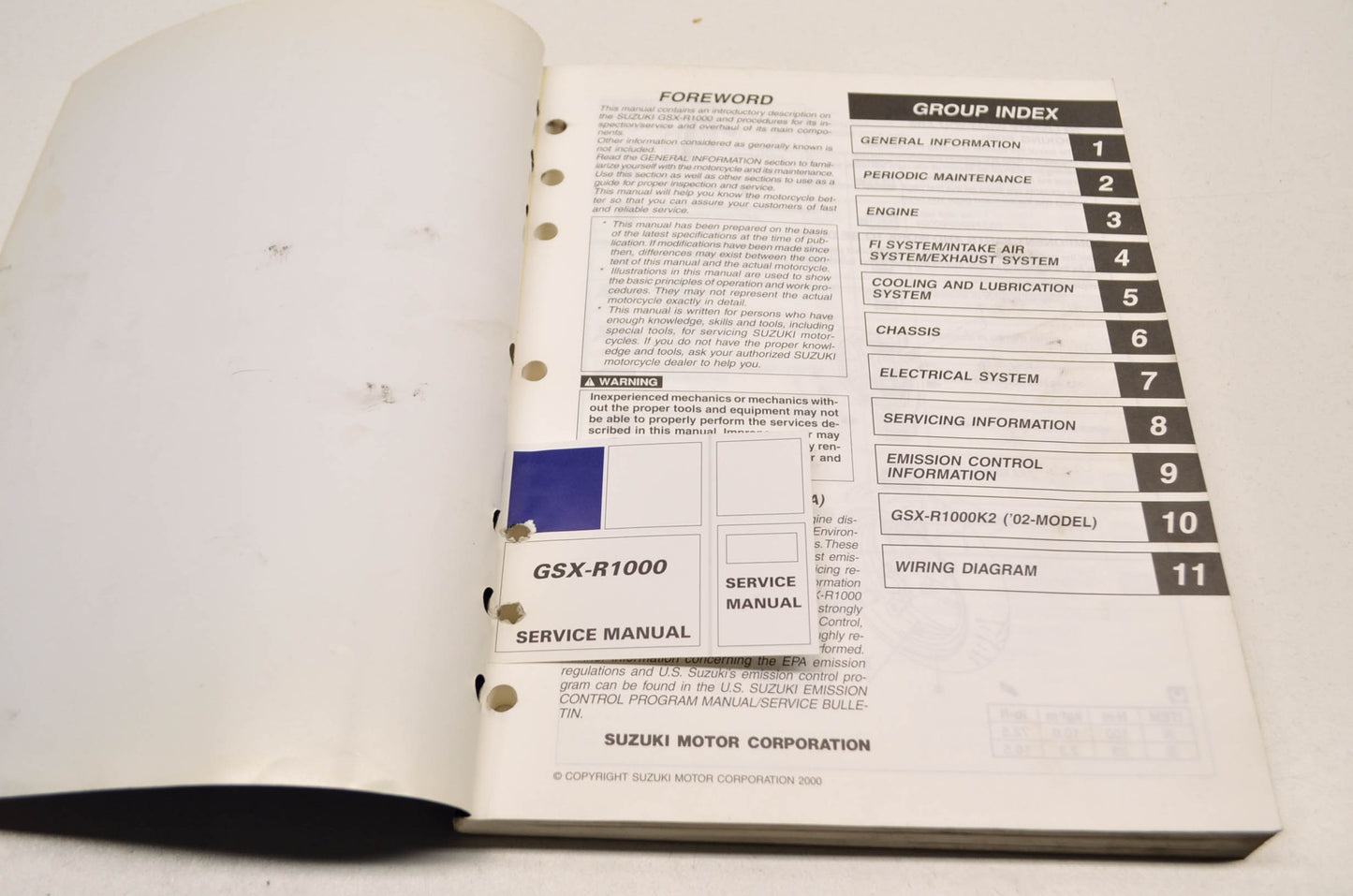 OEM Suzuki GSX-R1000 Service Manual
