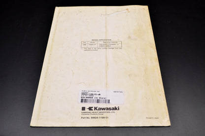 OEM Kawasaki 99924-1199-51 Service Manual Supplement VN800B