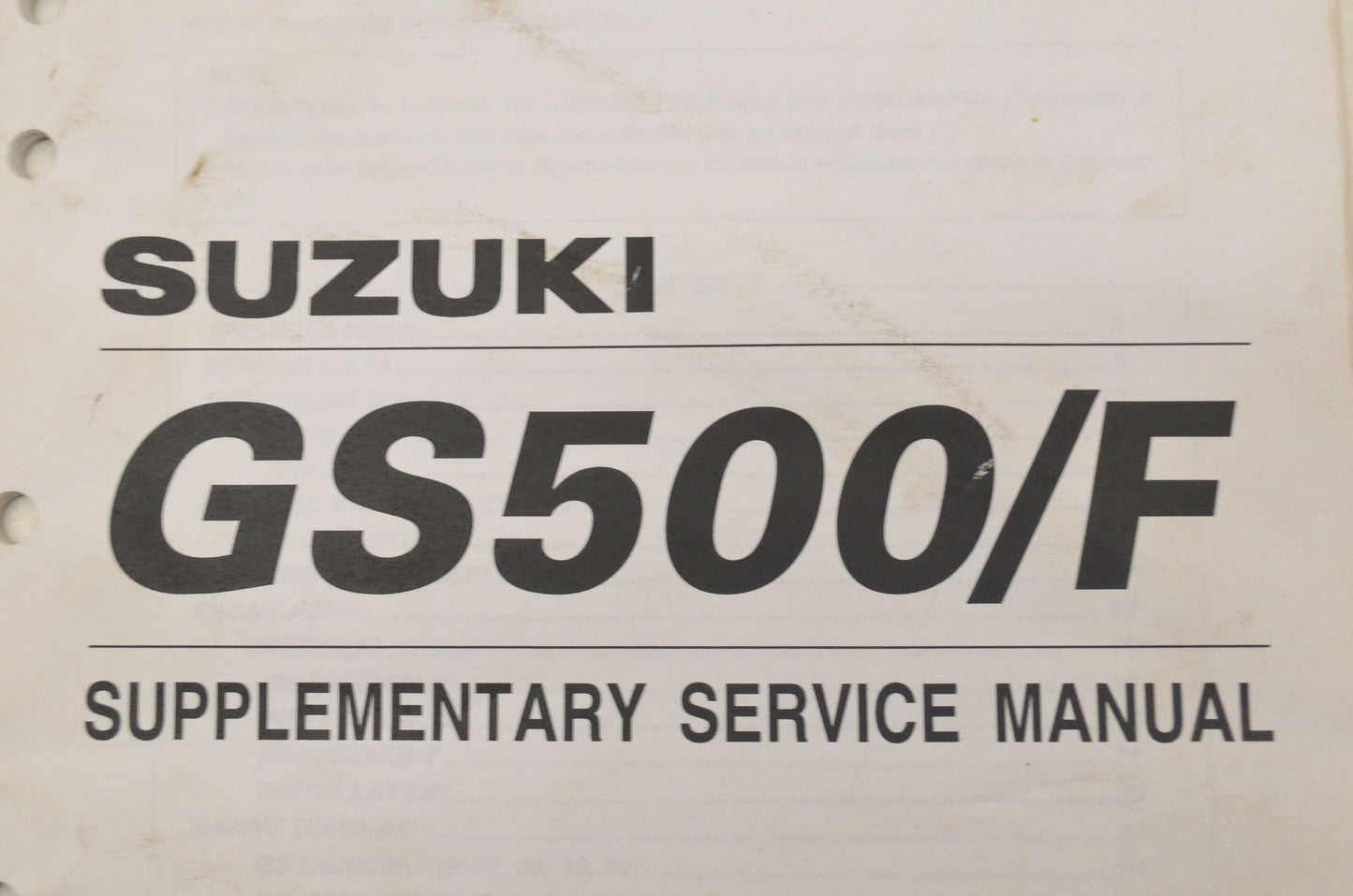 OEM Suzuki 99501-34150-03E GS500/E/F Service Manual