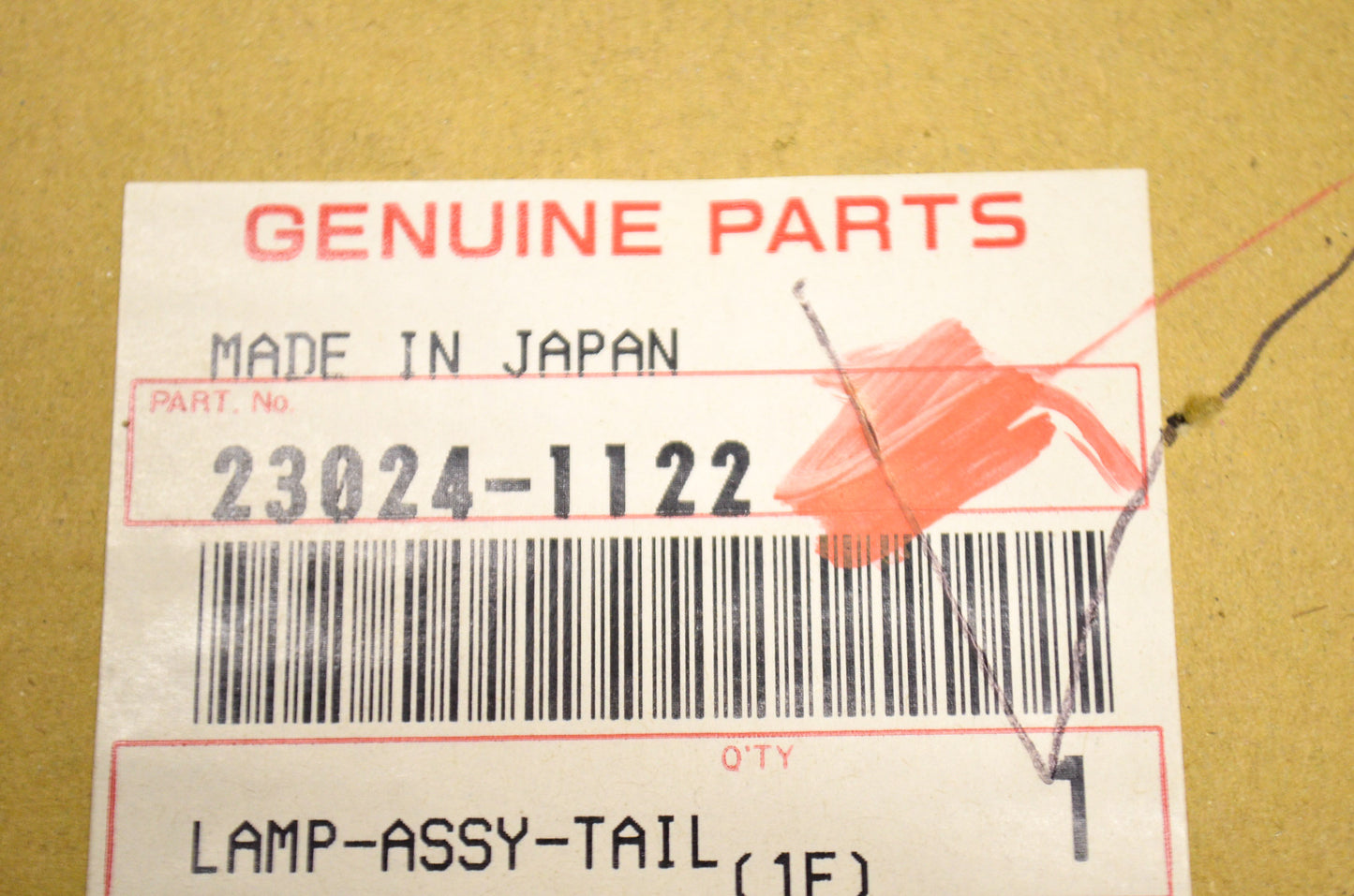 OEM Kawasaki 23024-1122 Tail Lamp Assembly NOS