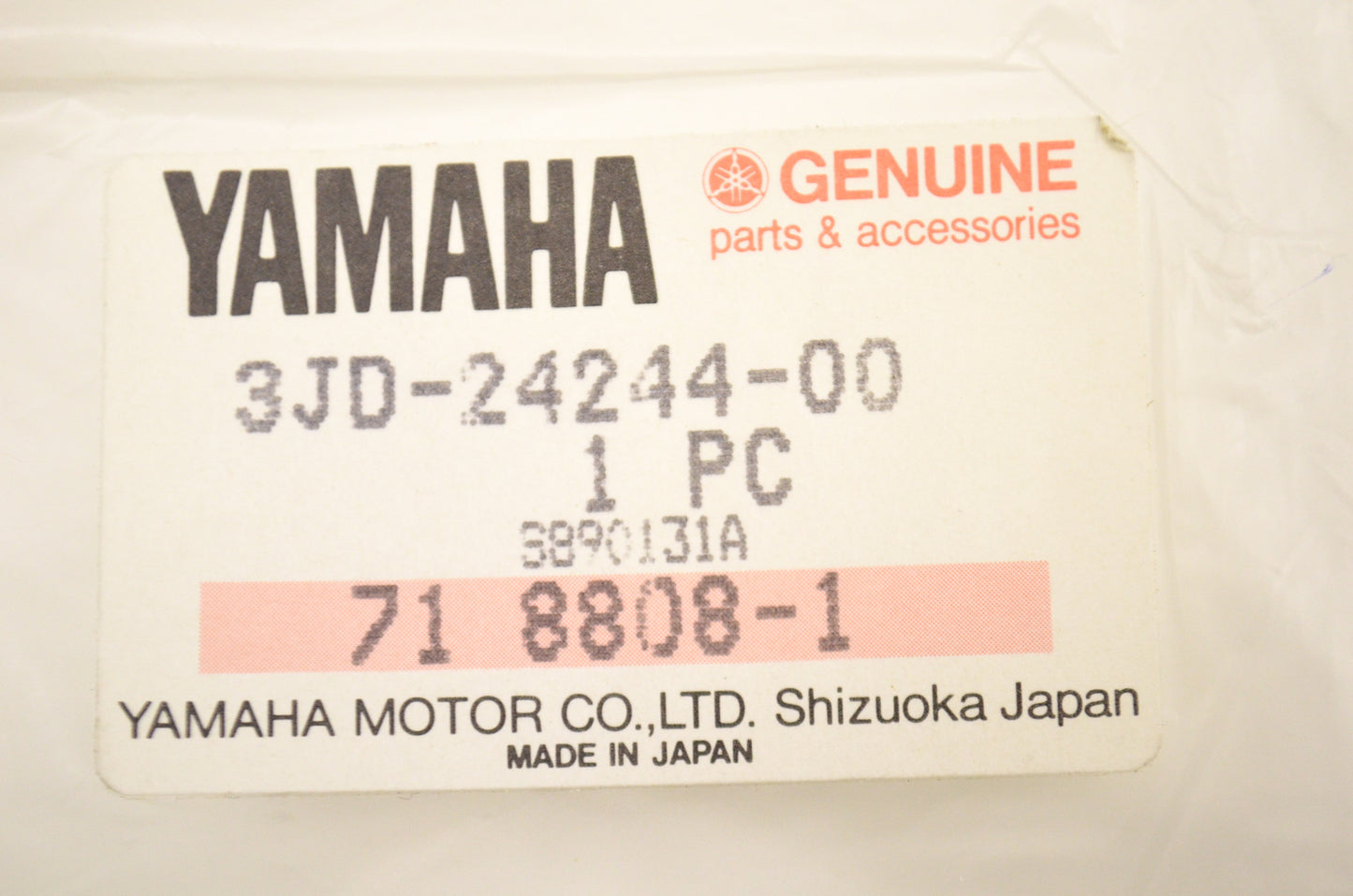 OEM Yamaha 3JD-24244-01-00 Fuel Tank Graphic 1 NOS