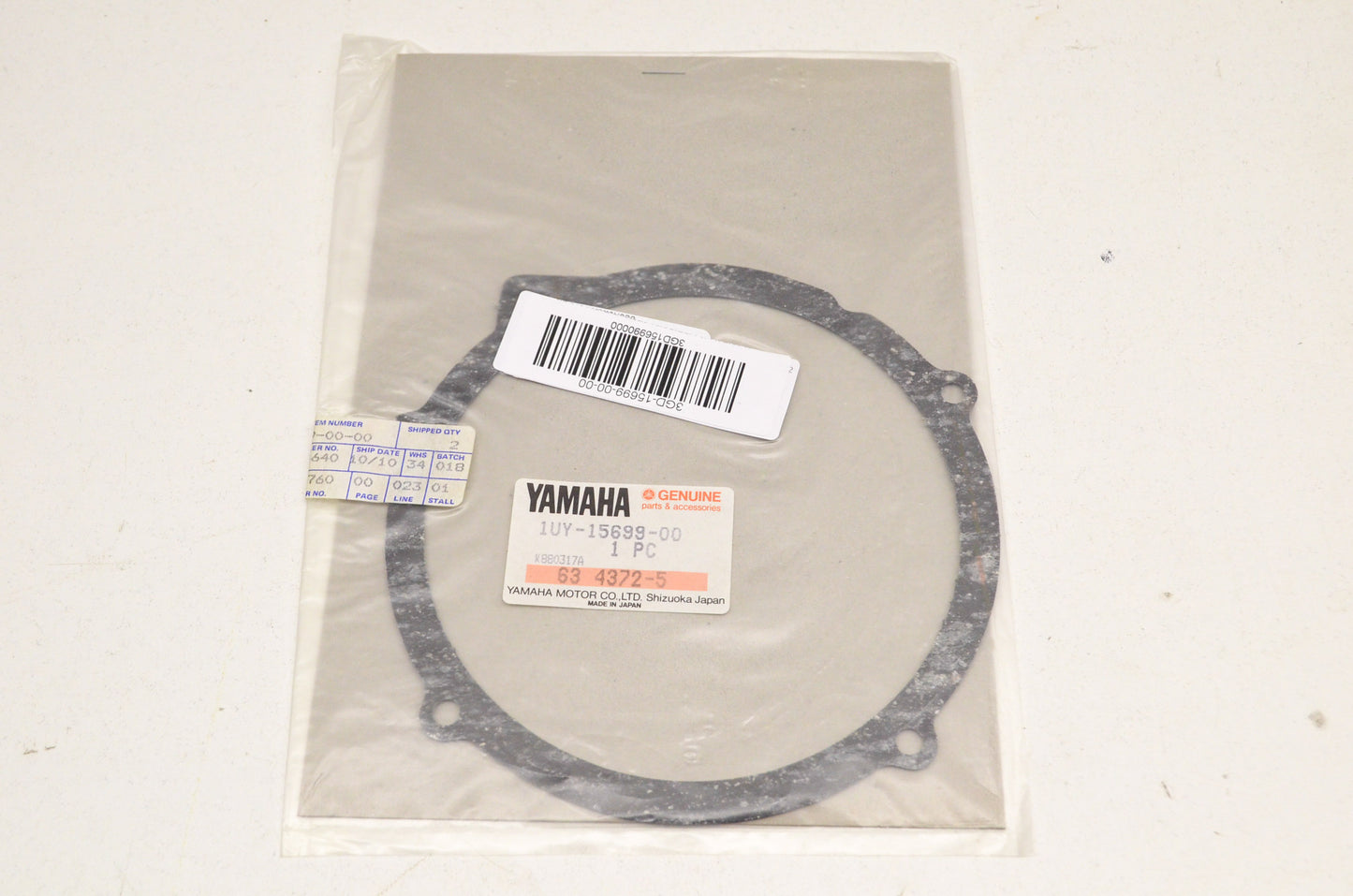 OEM Yamaha 3GD-15699-00-00 Gasket NOS