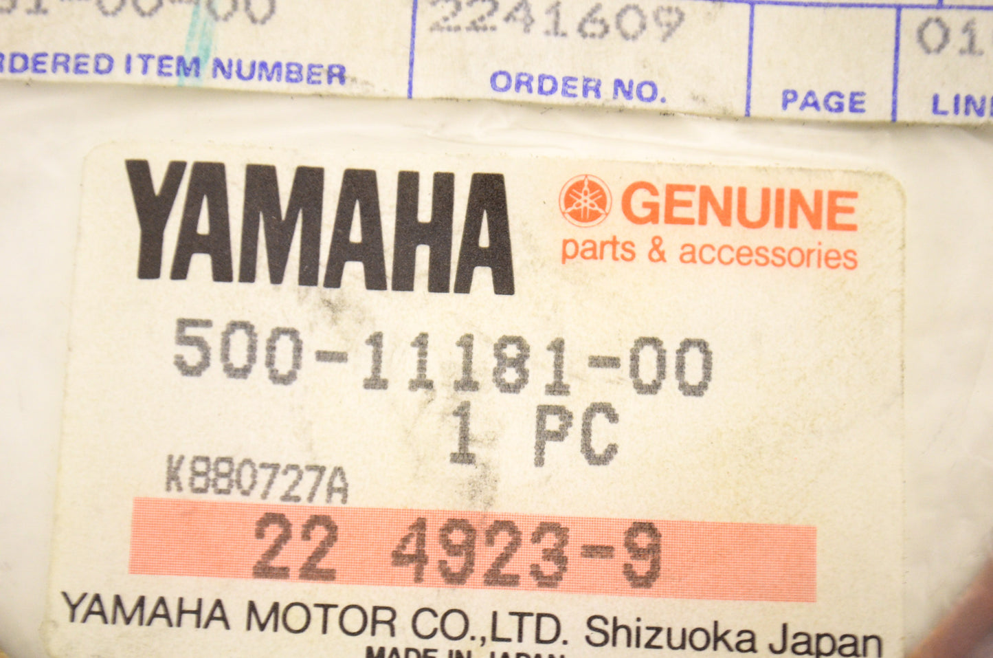 OEM Yamaha 500-11181-00-00 Cylinder Head Gasket 1 NOS