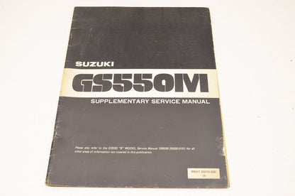 OEM Suzuki GS550M Supplementary Service Manual GS550M