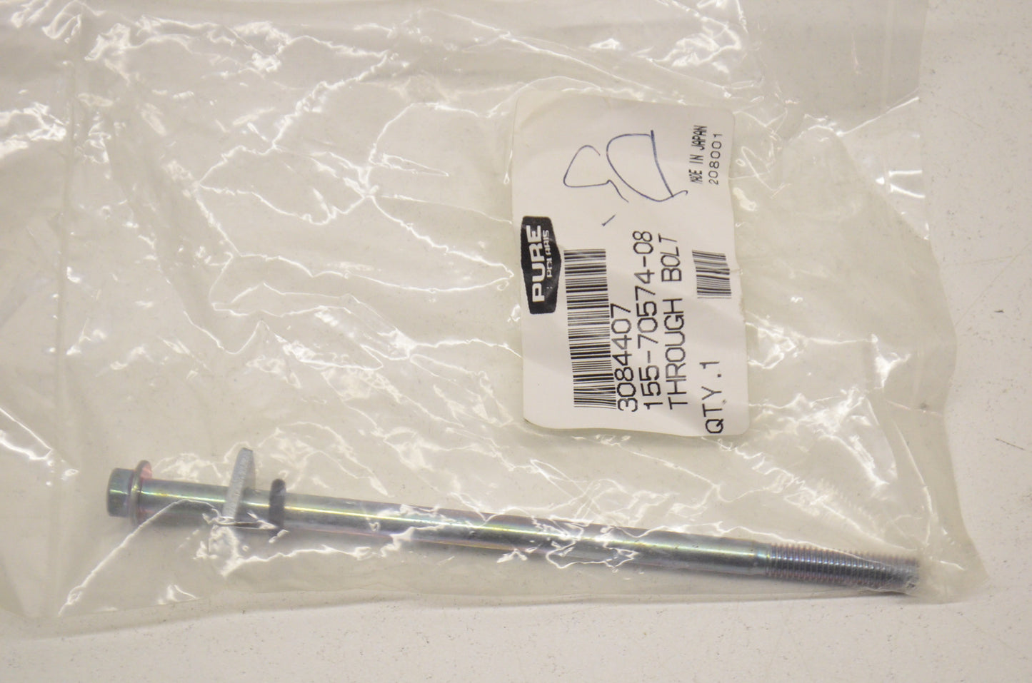 OEM Polaris 3084407, 155-70574-08 Through Bolt NOS