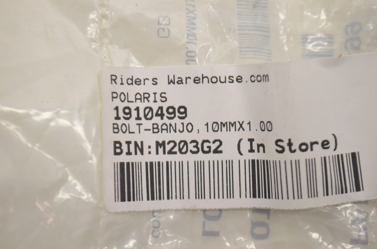 OEM Polaris 1910499 Banjo Bolt 10mmx1.00 NOS