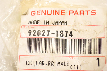 OEM Kawasaki 92027-1874 Rear Axle Collar L=20 NOS