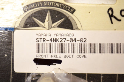 OEM Yamaha STR-4NK27-04-02 Front Axle Bolt Cover NOS