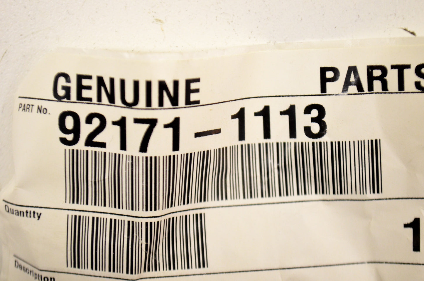 OEM Kawasaki 92171-1113 Carrier Clamp NOS