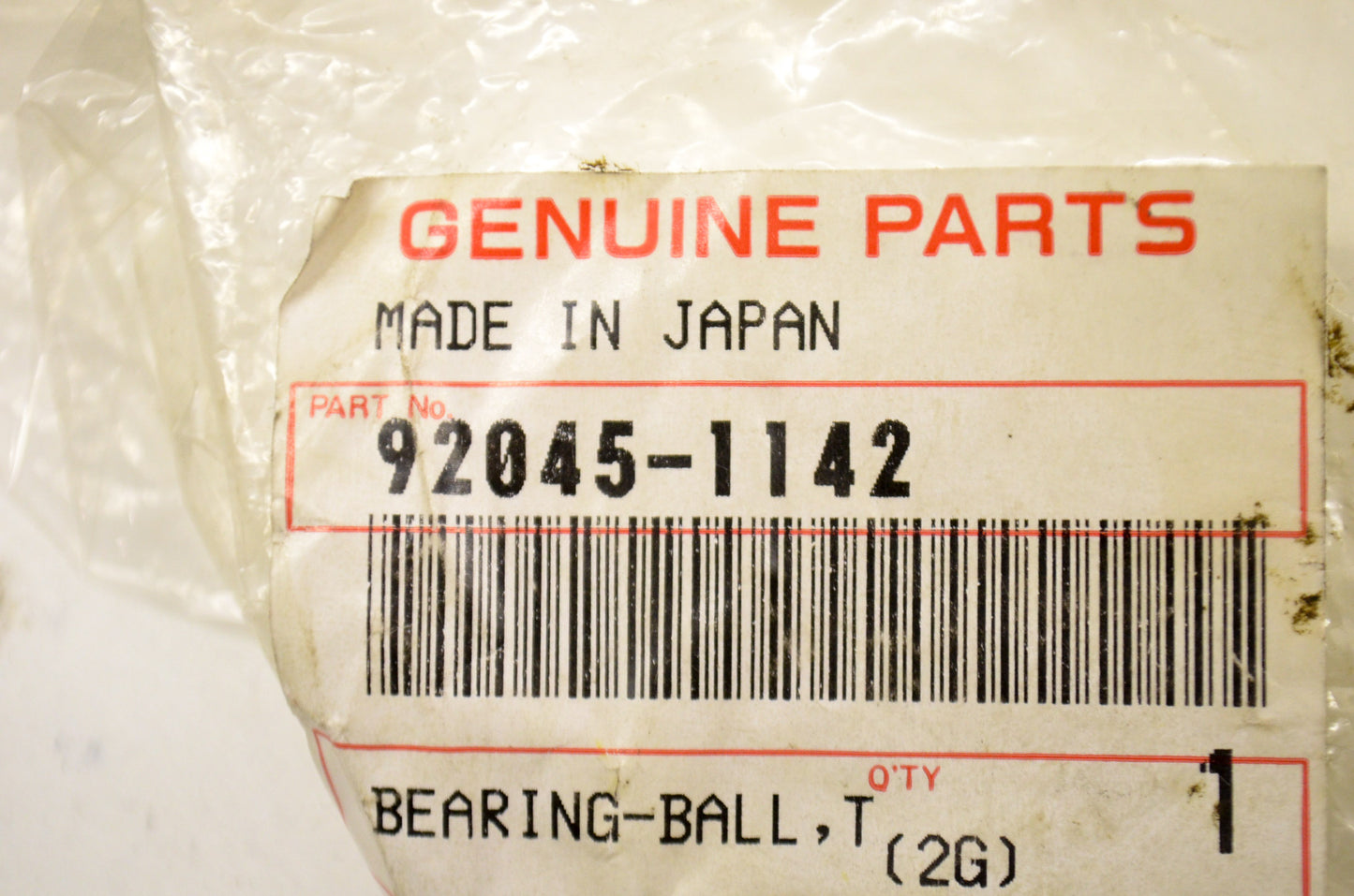 OEM Kawasaki 92045-1142 Ball Bearing TMB304CC NOS