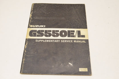 OEM Suzuki GS550E/L Supplementary Service Manual GS550E/L