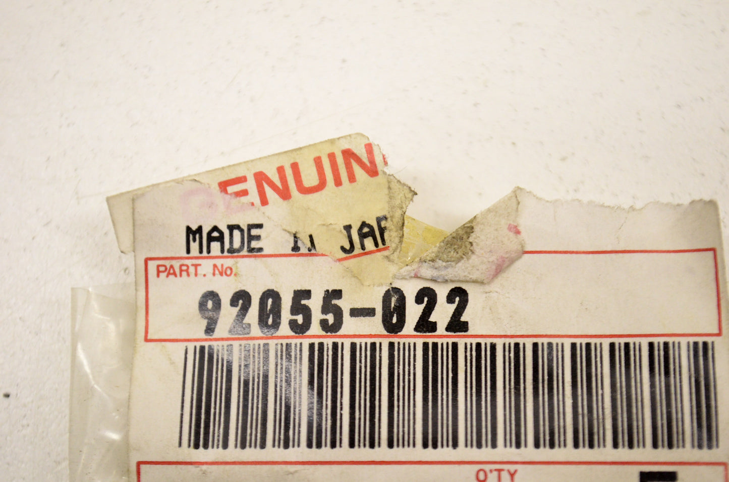 OEM Kawasaki 92055-022 O-Ring NOS