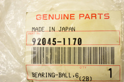 OEM Kawasaki 92045-1170 Ball Bearing 60/222RS NOS