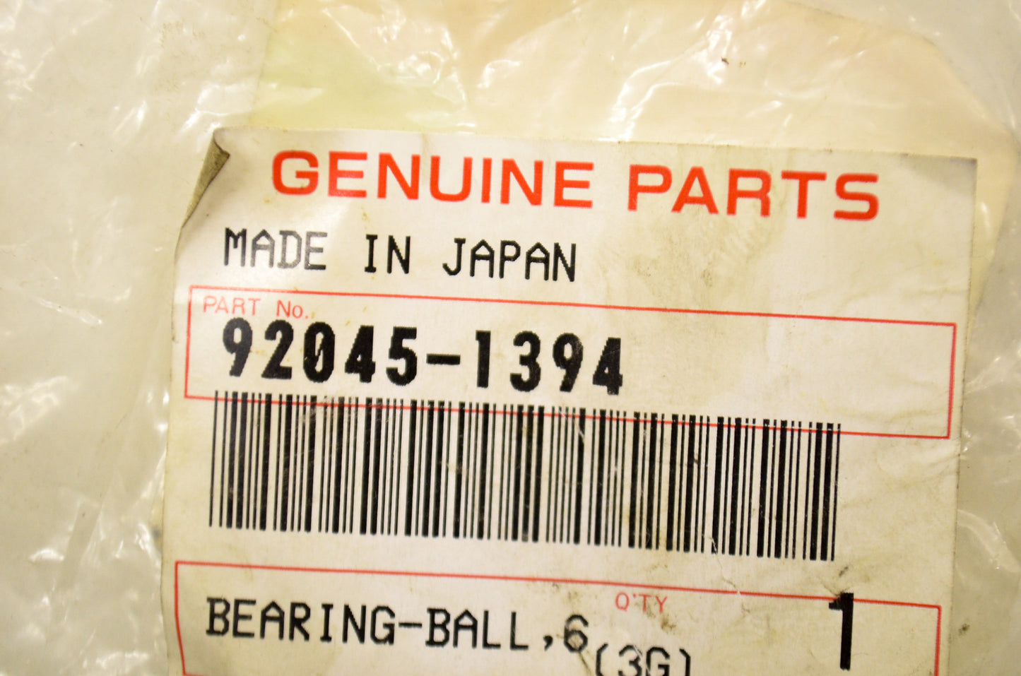 OEM Kawasaki 92045-1394 Ball Bearing 6910 NOS