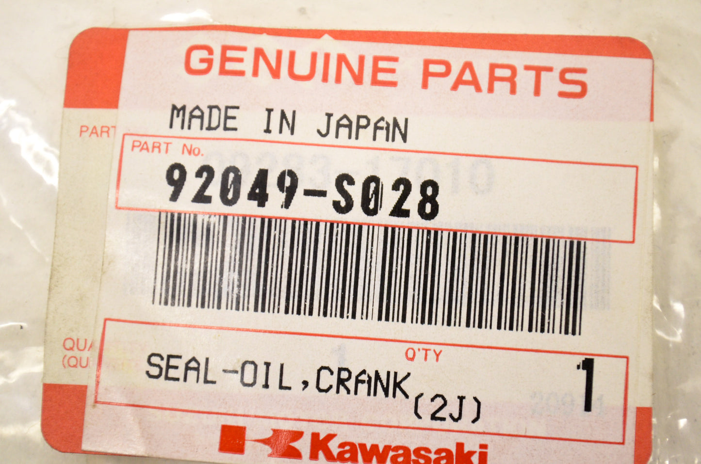 OEM Kawasaki 92049-S028 Crankshaft Oil Seal NOS