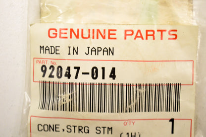 OEM Kawasaki 92047-014 Upper Steering Stem Bearing Cone NOS