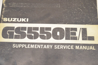OEM Suzuki GS550E/L Supplementary Service Manual GS550E/L