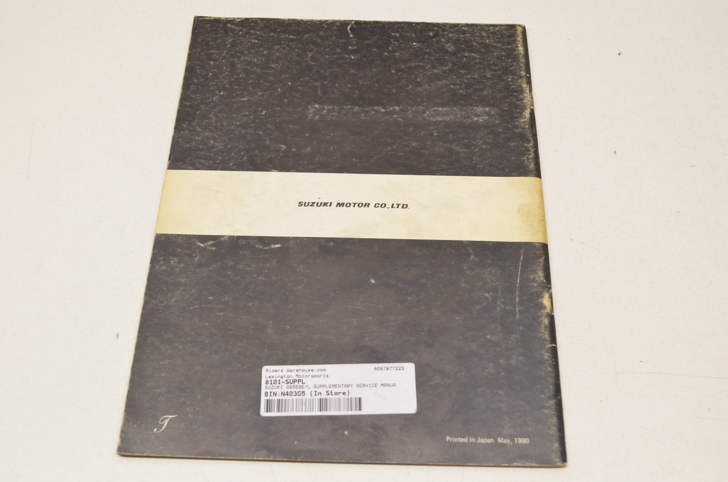 OEM Suzuki GS550E/L Supplementary Service Manual GS550E/L