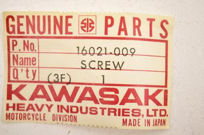 OEM Kawasaki 16021-009 Throttle Stop Screw NOS