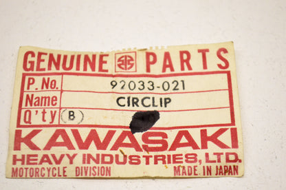OEM Kawasaki 92033-021 Circlip NOS