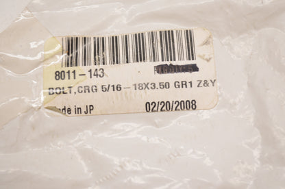 OEM Arctic Cat 8011-143 Carriage Bolt 5/16-18X3.50 Qty 2 NOS