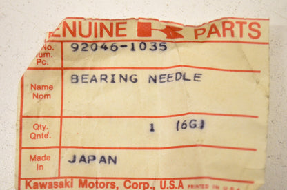 New OEM Kawasaki 92046-1035 Needle Bearing NOS