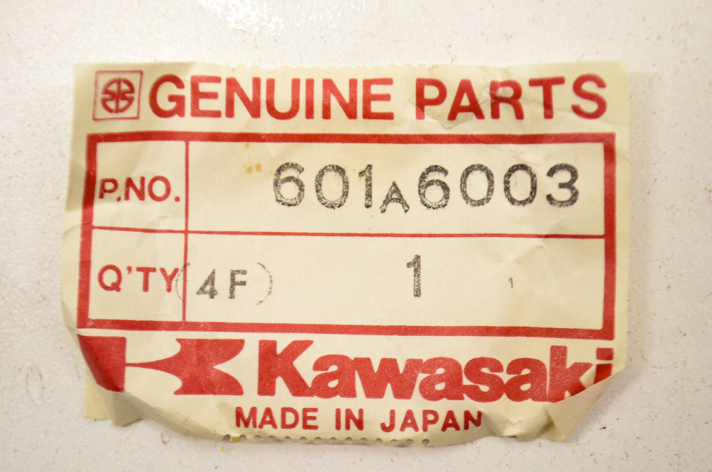 OEM Kawasaki 601A6003 Ball Bearing #6003 NOS