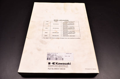 OEM Kawasaki 99924-1260-04 Service Manual VN1500N/T